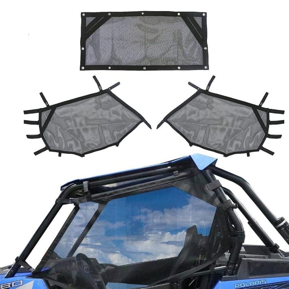 RERPRO UTV Window Net Front Rear Right Left Mesh Sun Shade for Polaris